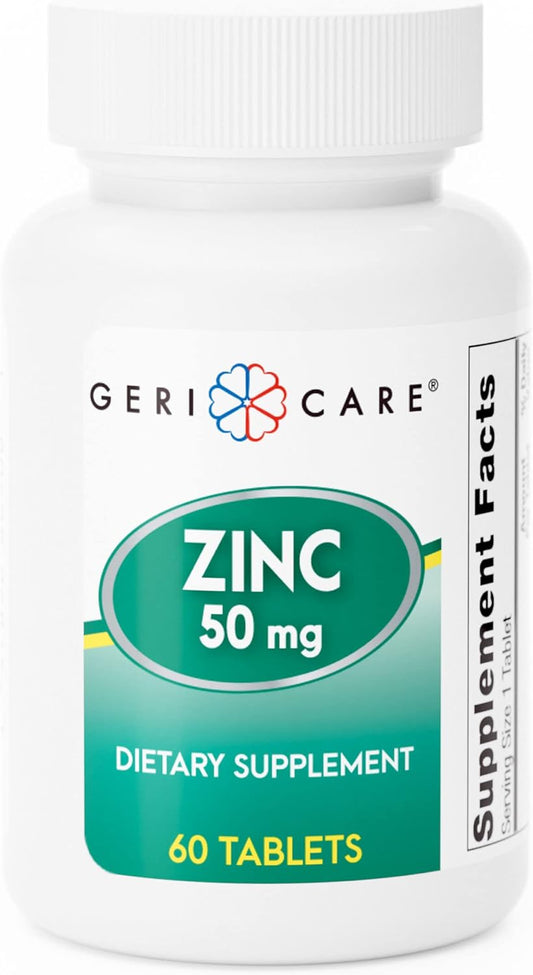 GeriCare Zinc Sulfate 220mg Dietary Supplement - 60 Count Bottle