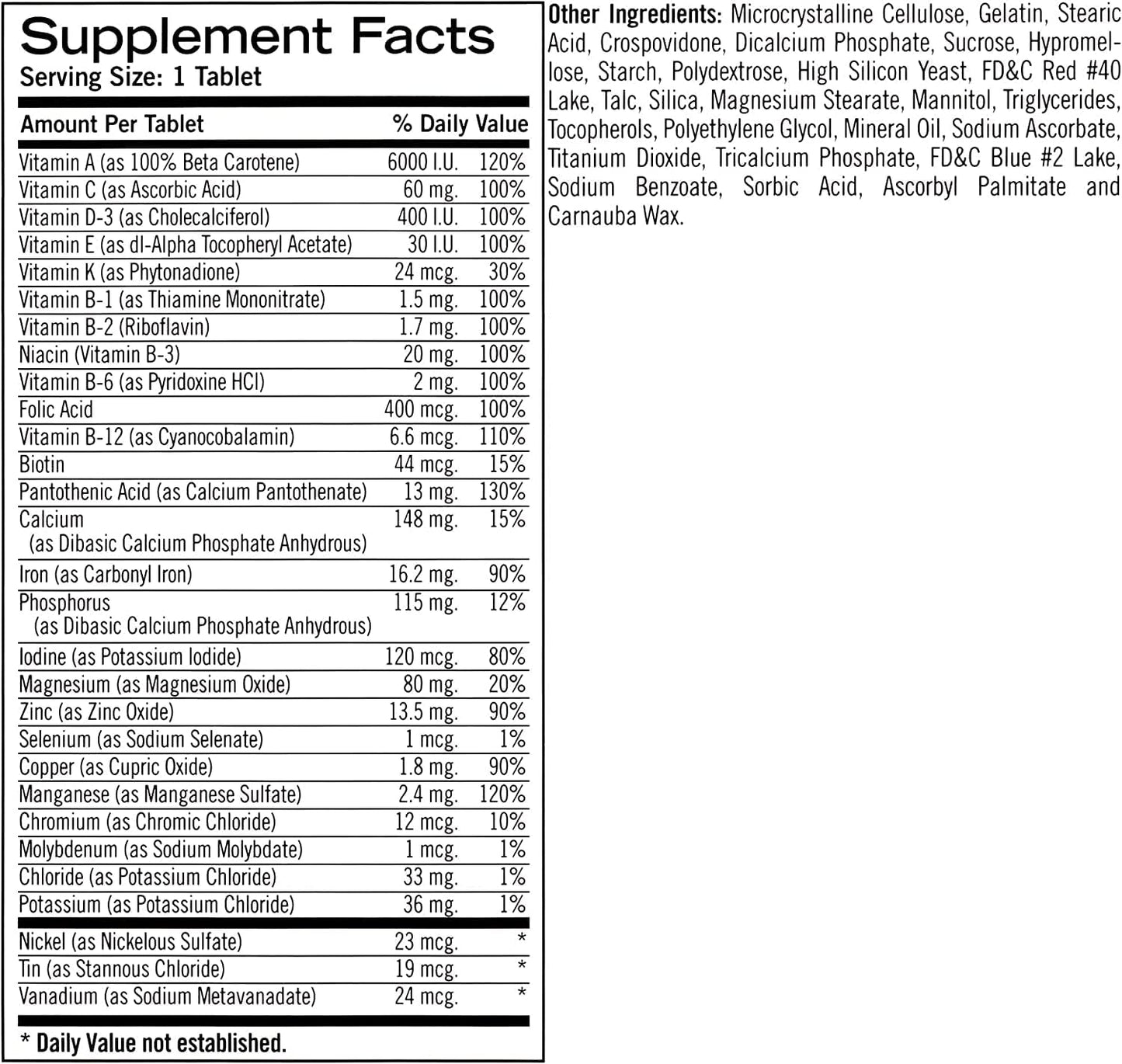 Geritol Multivitamin 100 Tablets - Formerly Known as Geritol Complete Formula - Same Trusted Product!