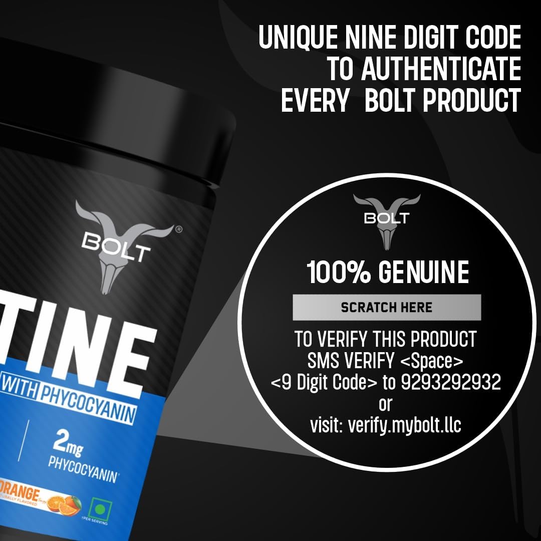 German Made Creapure® Creatine Monohydrate Powder for Pre & Post Workout - Supports Muscle Recovery, Endurance, Improved Athletic Performance - Orange Tangy Flavor - 210gm, 30 Servings
