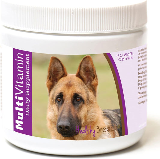 German Shepherd Multi-Vitamin Soft Chews - 60 Count for Optimal Health and Wellness