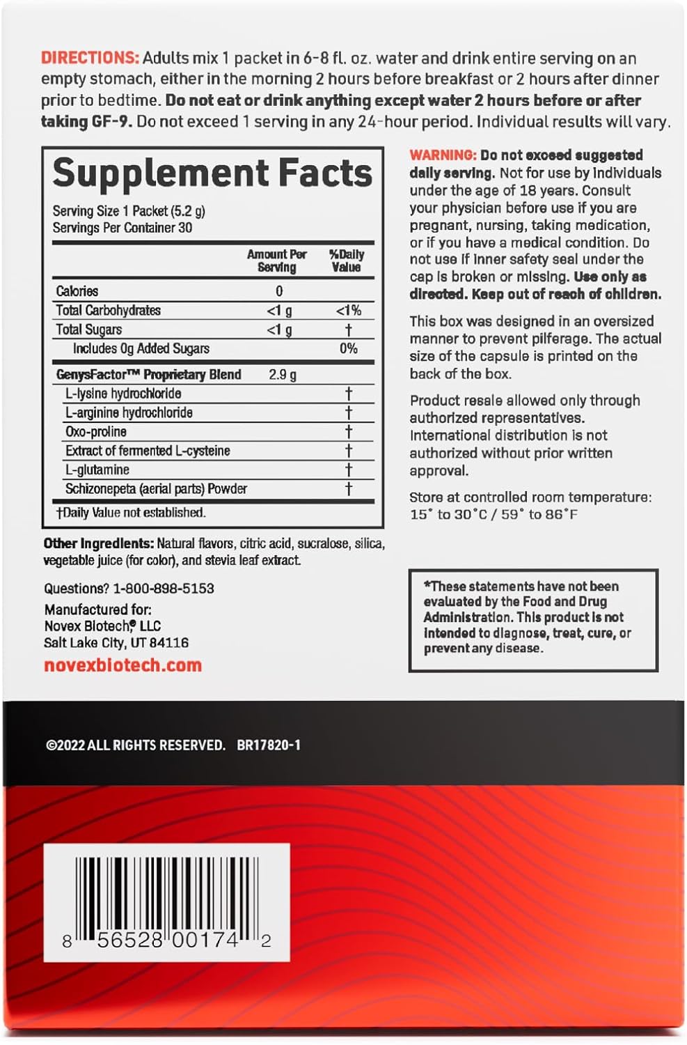 GF-9 Rapid Dissolve Powder for Men - Boost Energy and Performance - Fruit Punch Flavor - 30 Servings