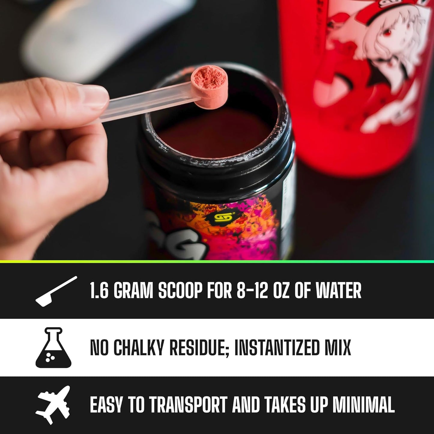 GG Energy Guacamole Gamer Fart 9000: Keto-Friendly Energy Drink with Caffeine, Vitamins, and Nootropics - 100 Servings