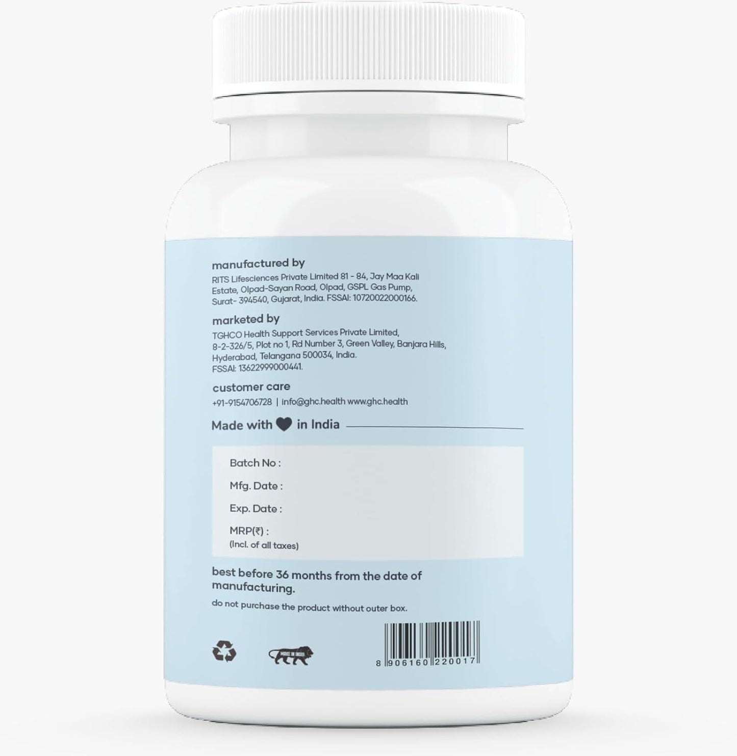 GHC Surge Max Natural Caps - Mars (60 N) | Ayurvedic Formulation for Overall Well Being | Good Health Co.