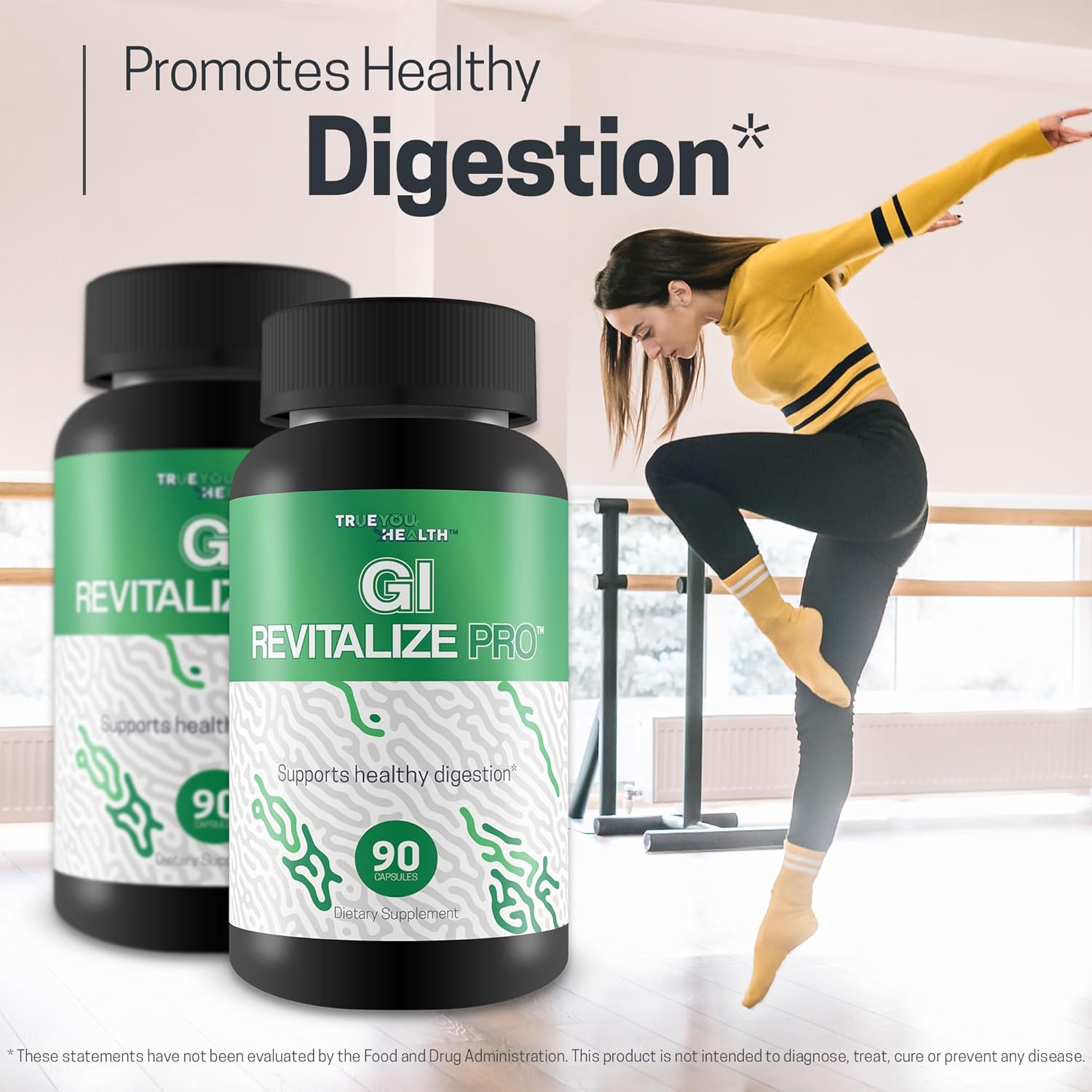 GI Revitalize Pro: Gut Health Supplements for Improved Digestion, Nutrient Absorption, and Regularity - Vitamin D, Psyllium, Immune Support