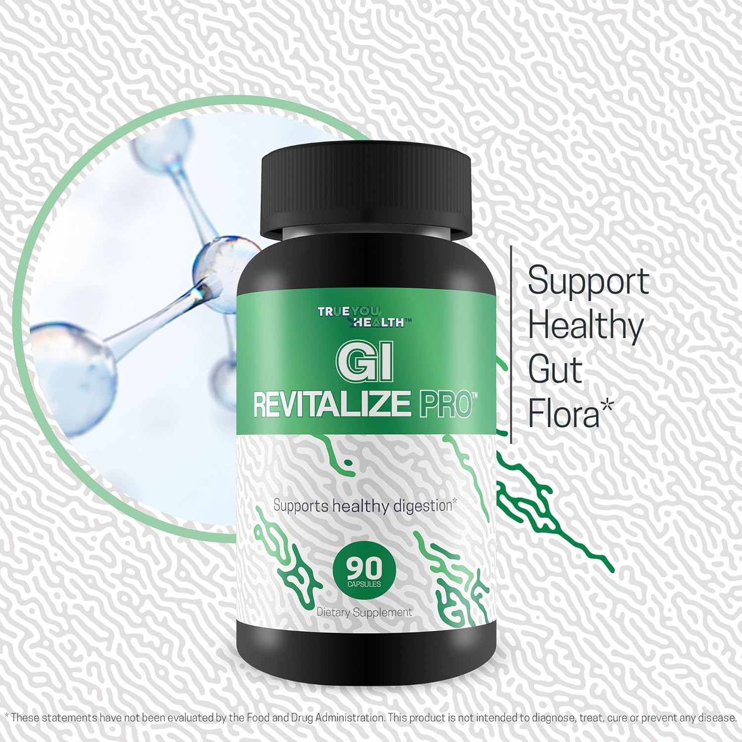 GI Revitalize Pro: Gut Health Supplements for Improved Digestion, Nutrient Absorption, and Regularity - Vitamin D, Psyllium, Immune Support