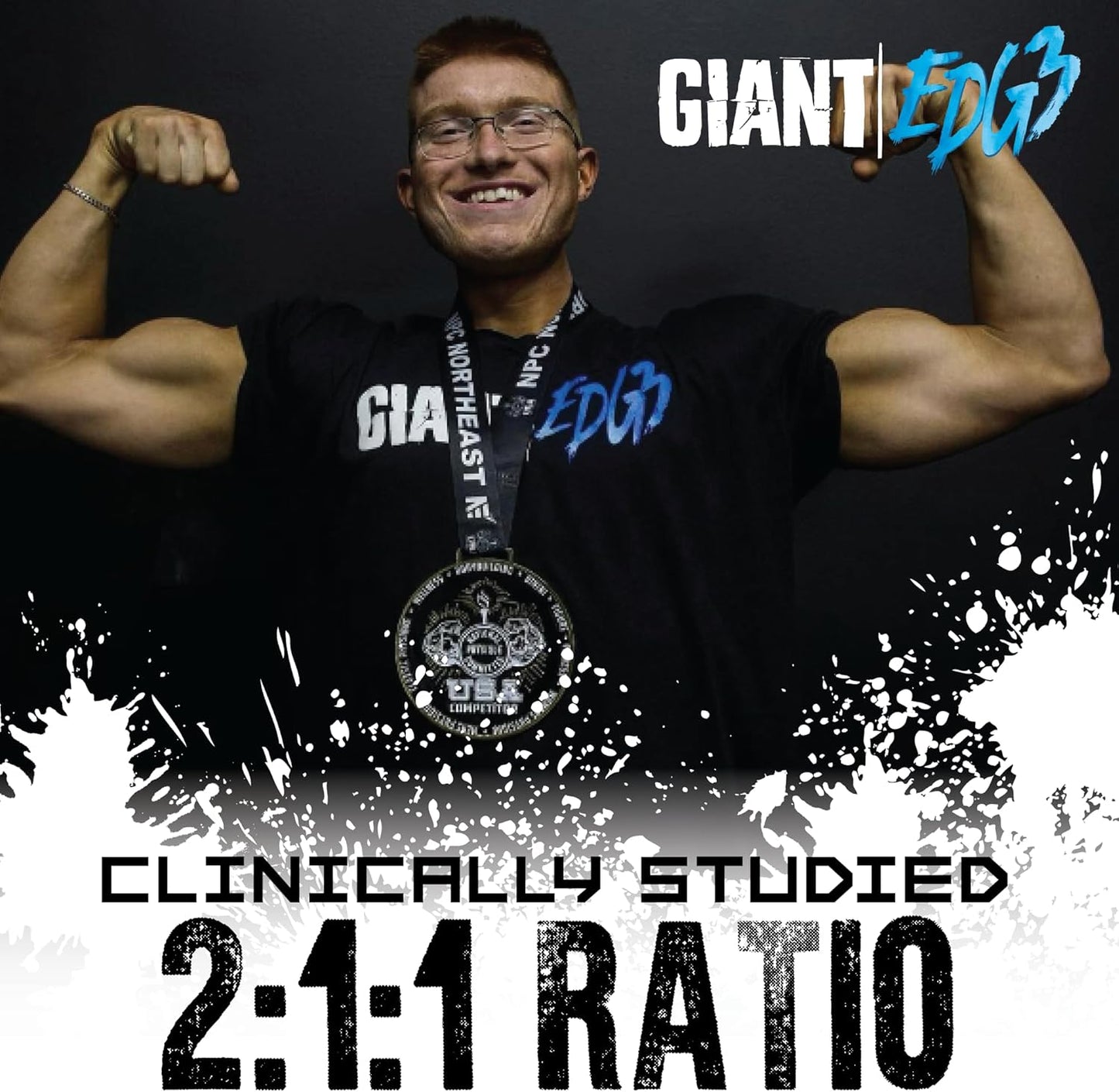 Giant Performance Edge BCAA - 60 Servings in Black Cherry Flavor