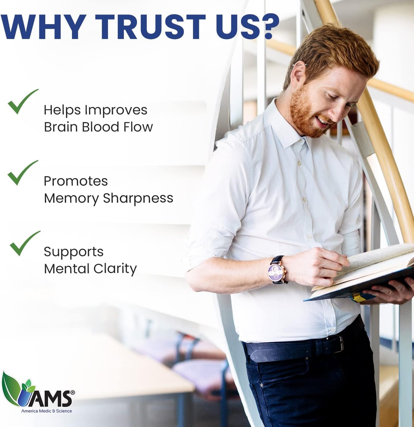 Ginkgo Biloba 60mg Softgels for Brain Boost | Herbal Mind Enhancer Supplement for Men & Women | America Medic & Science