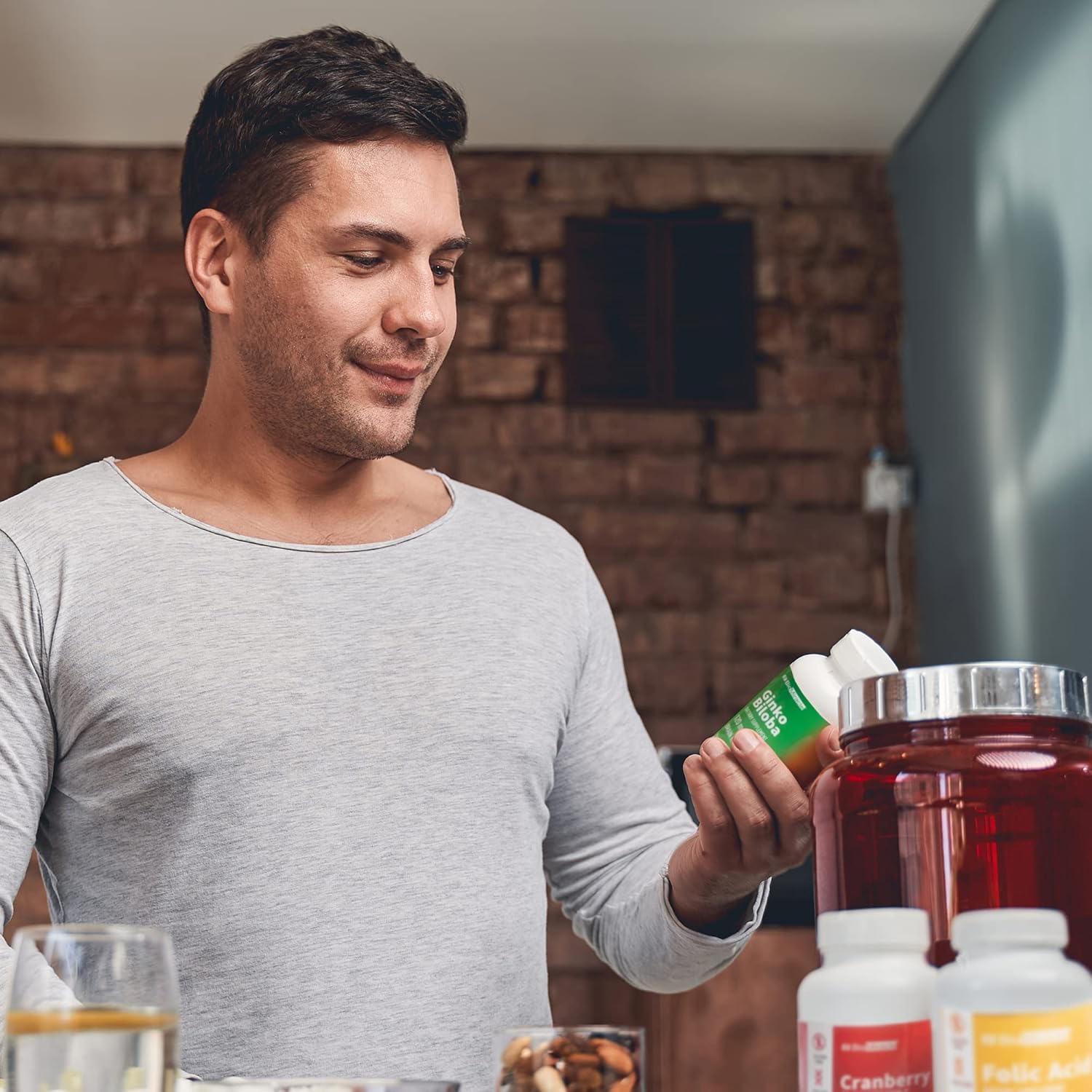 Ginkgo Biloba Dietary Supplement 120mg Capsules - Promotes Brain Health & Function - 180 Servings