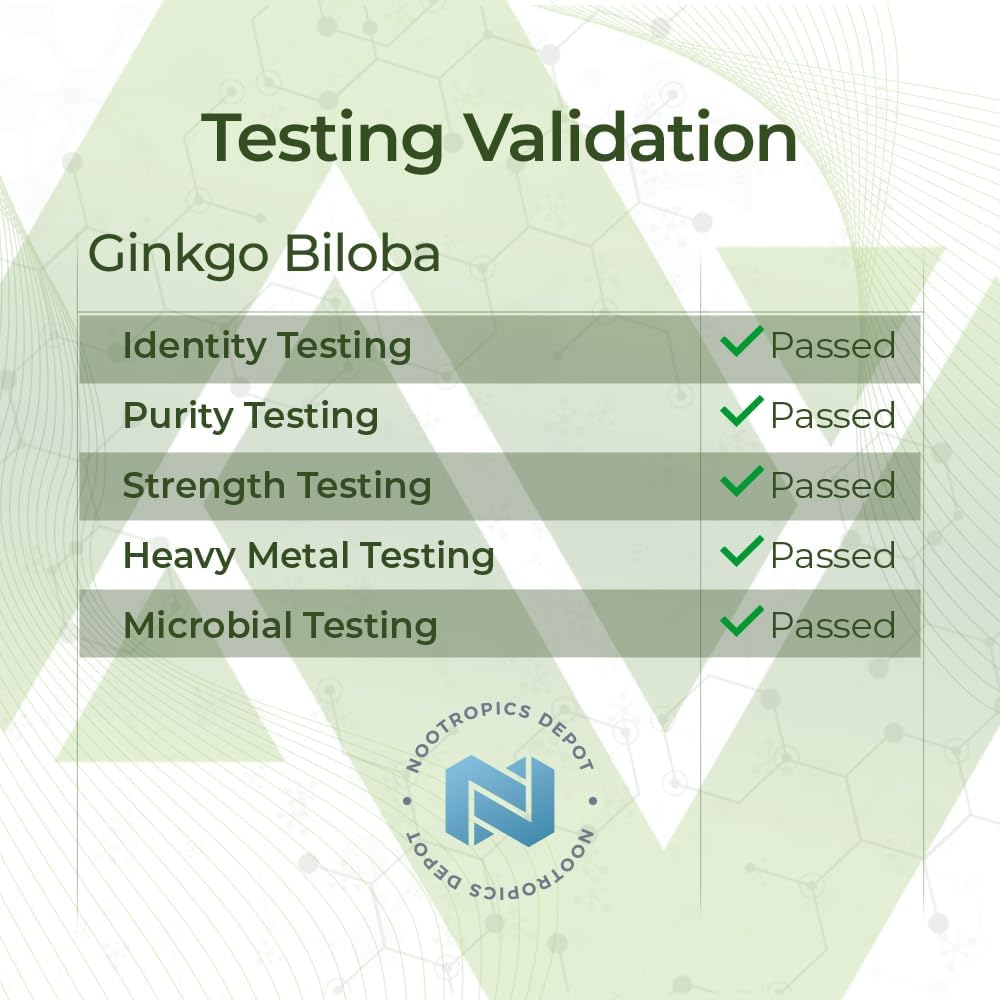 Ginkgo Biloba Extract Tablets | 120mg | 90 Count | High Kaempferol Glycoside + Bilobalide | Cognitive & Cardiovascular Support