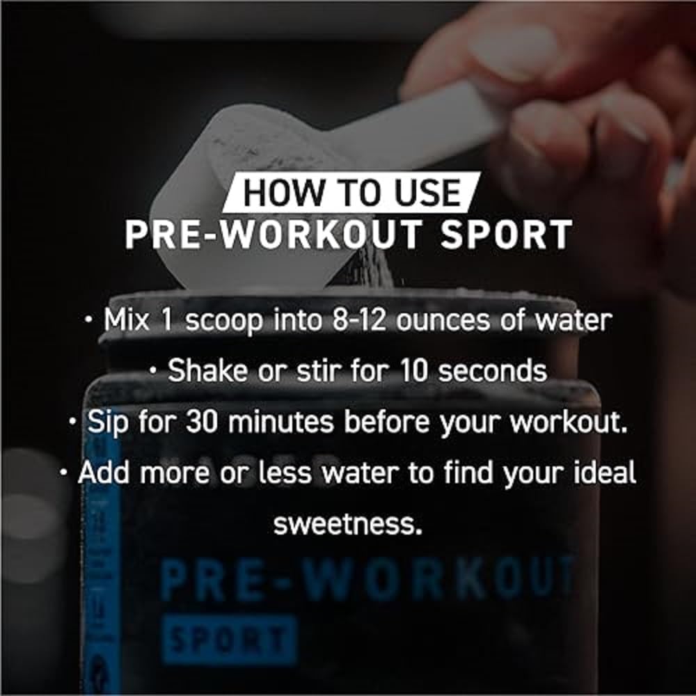 Glacier Grape Pre-Workout Powder for Endurance | Energy Supplement for Cardio & Weightlifting | 20 Servings