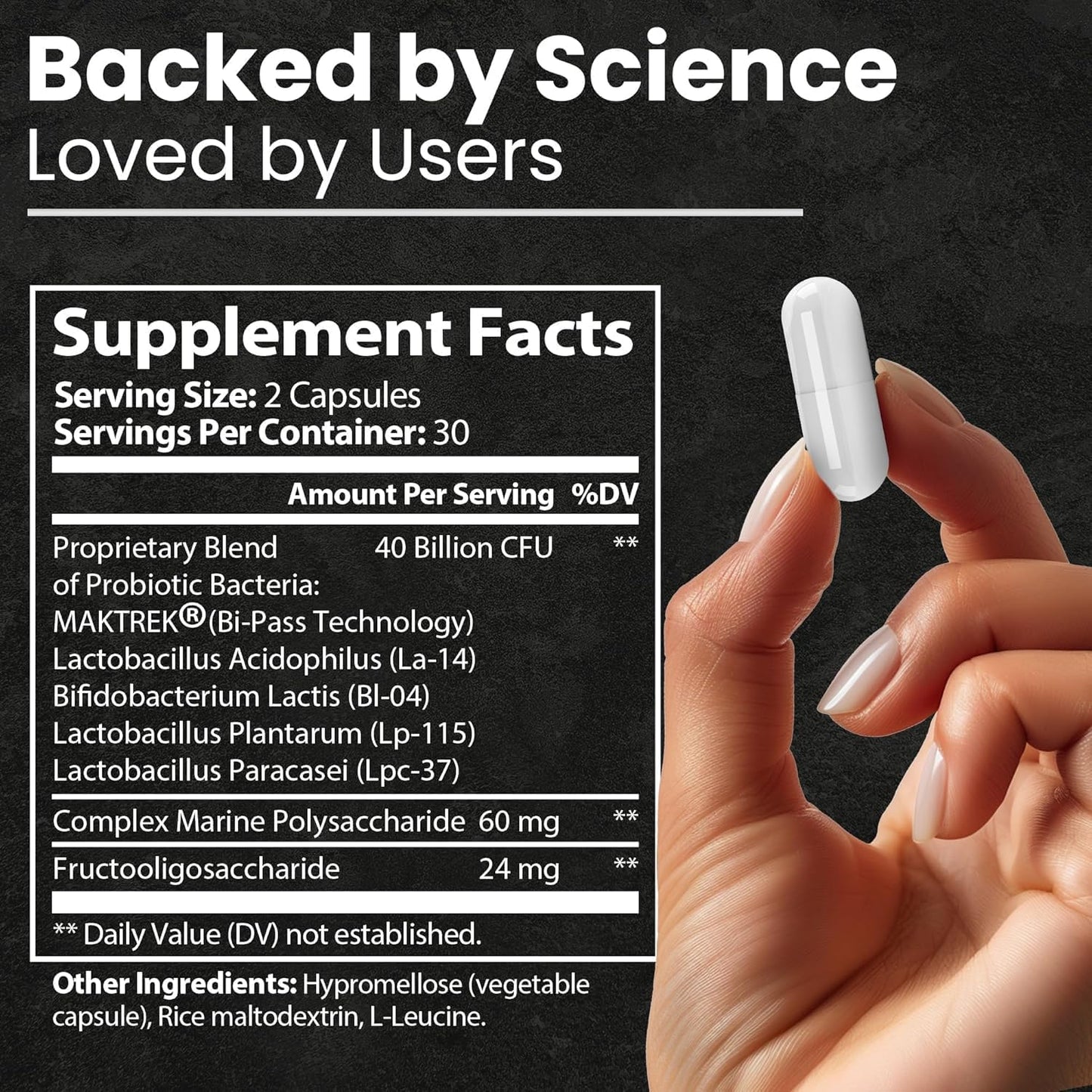 GLP-1 Probiotic by PhenPro-X Labs: Boost Metabolism, Support Overall Health, Delayed Release Formula, Third-Party Tested for Men & Women - 60 Capsules