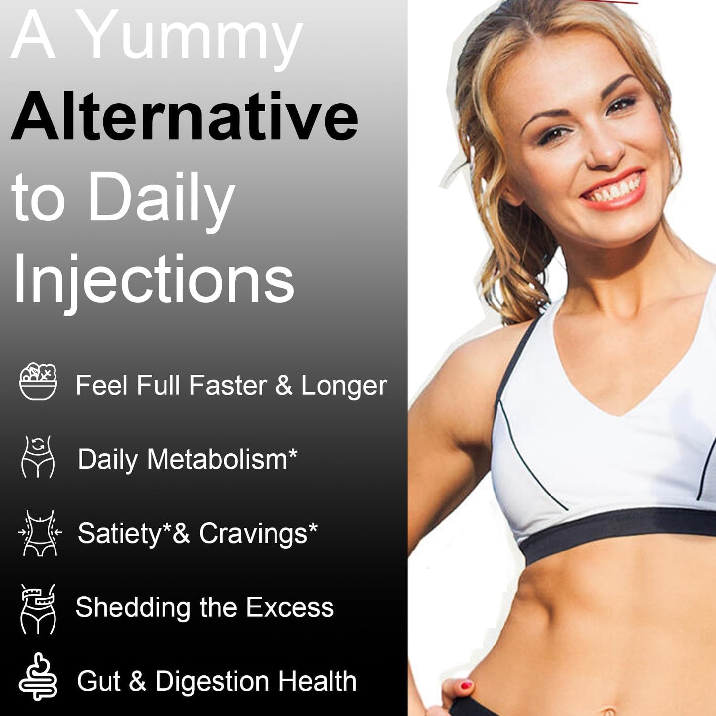 GLP-1 Probiotic Gummies for Men & Women - 60 Count (1-Pack) - Sugar-Free GLP 1 Supplement