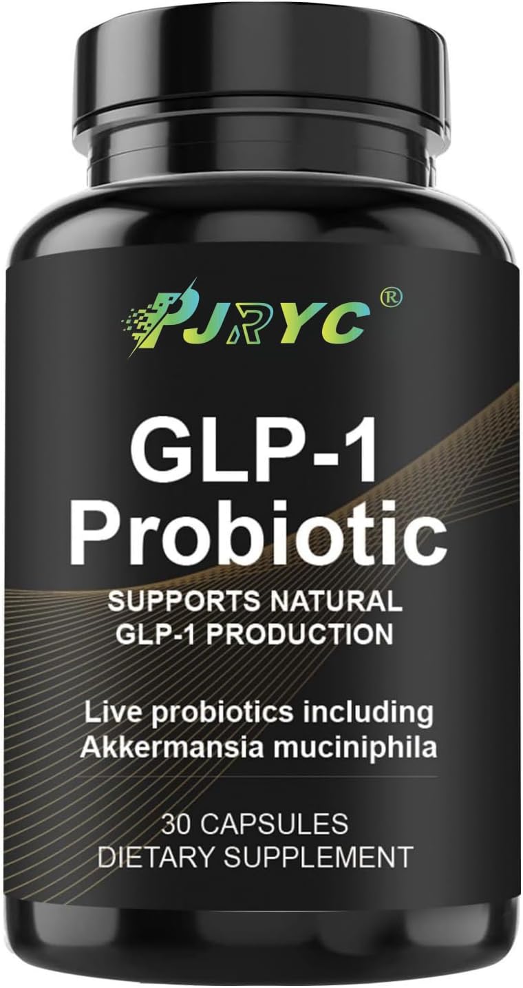 GLP-1 Probiotic with Prebiotic for Appetite Control - 500M AFU Multi-Strain, Delayed Release, Third-Party Tested - 30 Capsules