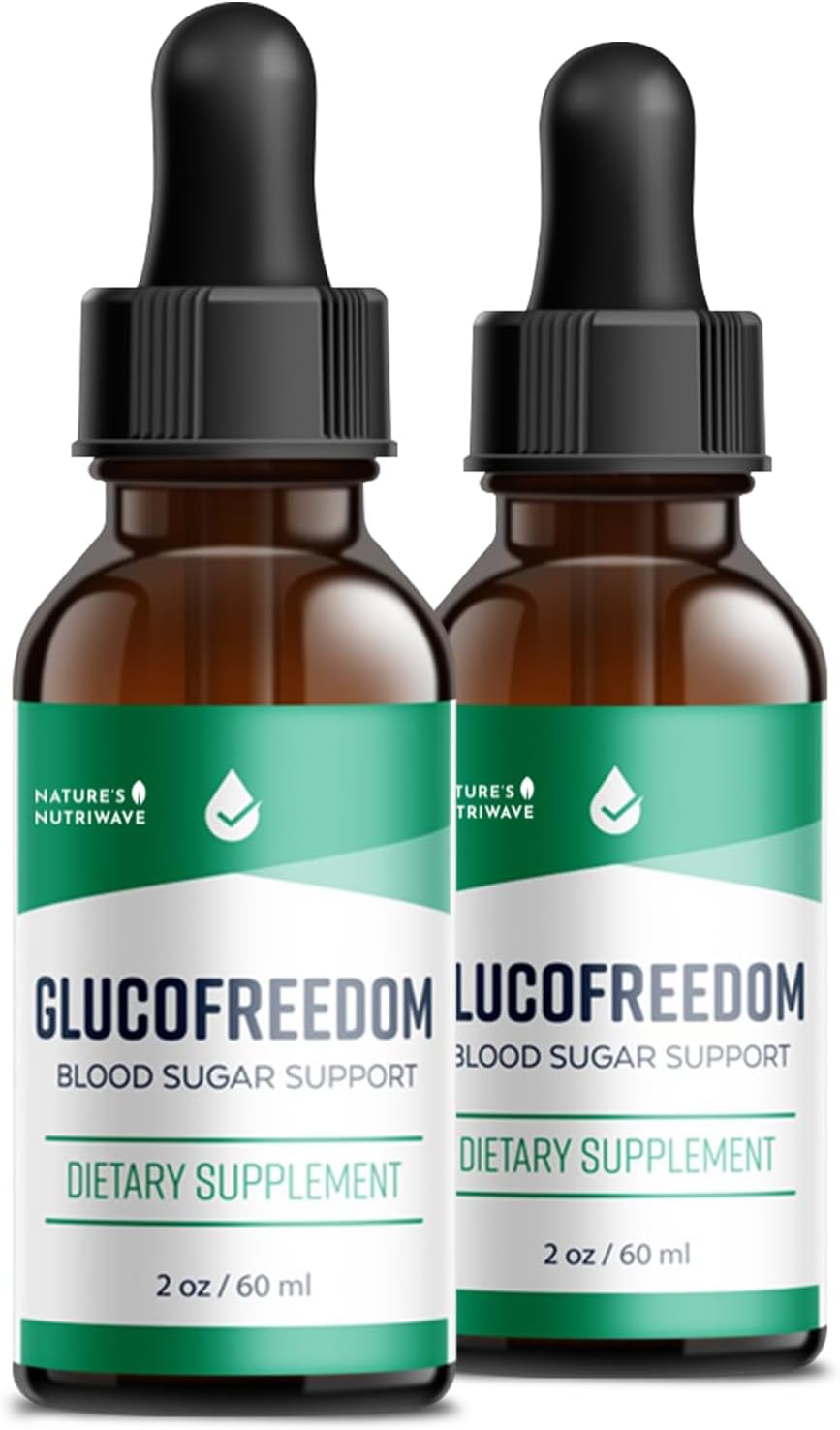 GlucoFreedom Drops - Plant-Based Natural Support with Astragalus and Grape Seed - Non-GMO - 2oz, 60ml - 2 Month Supply