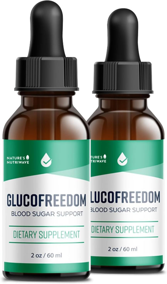 GlucoFreedom Drops - Plant-Based Natural Support with Astragalus and Grape Seed - Non-GMO - 2oz, 60ml - 2 Month Supply
