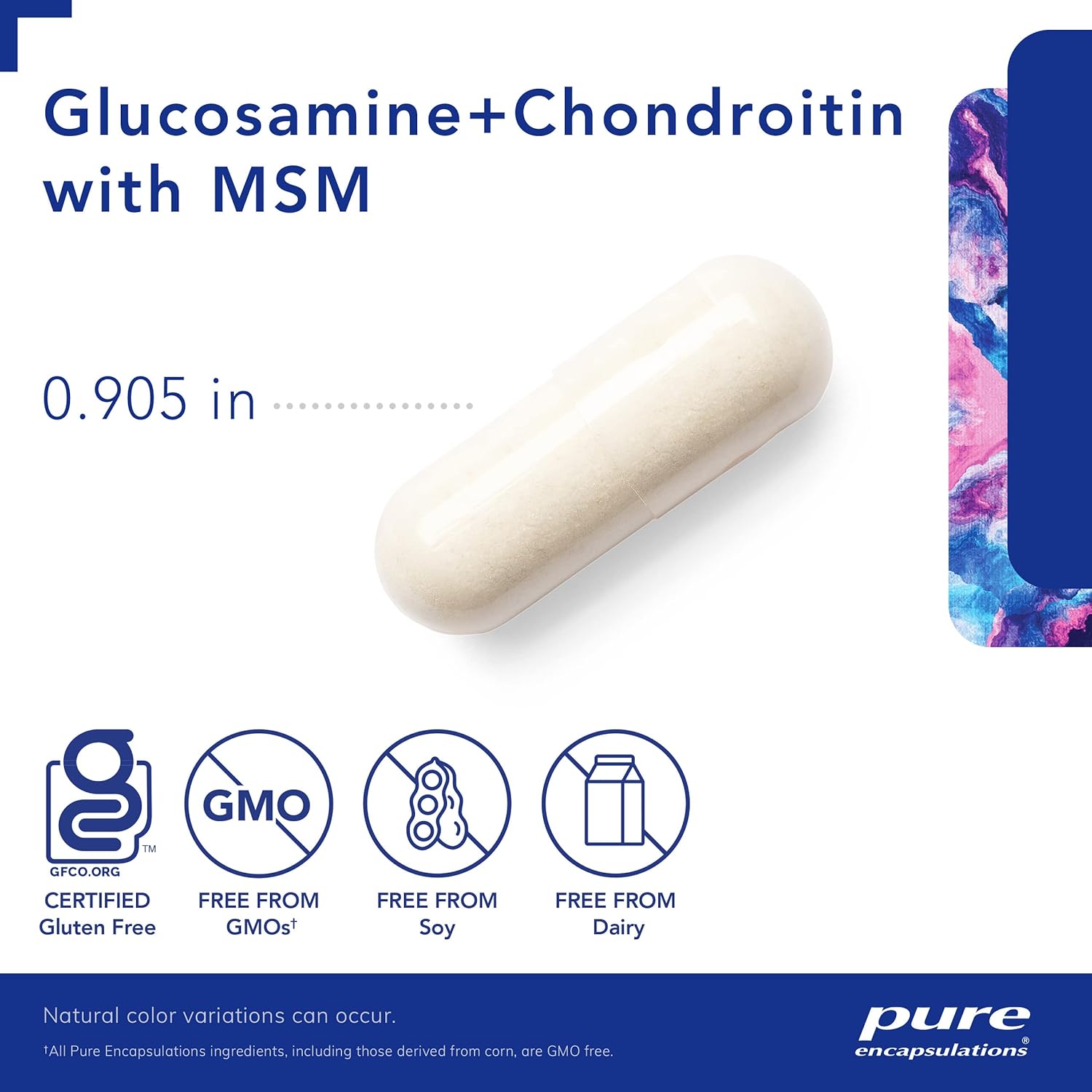 Glucosamine Chondroitin MSM Capsules for Joint Health & Cartilage Formation - Enzyme Support - 120 ct - Gluten-Free & Non-GMO