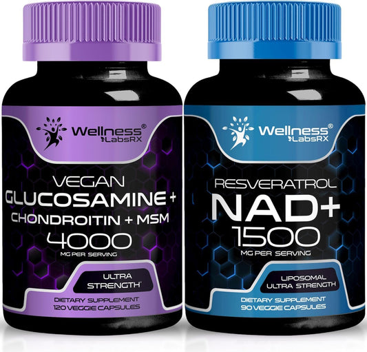 Glucosamine Chondroitin MSM Capsules with NAD - Wellness LabsRx Supplement