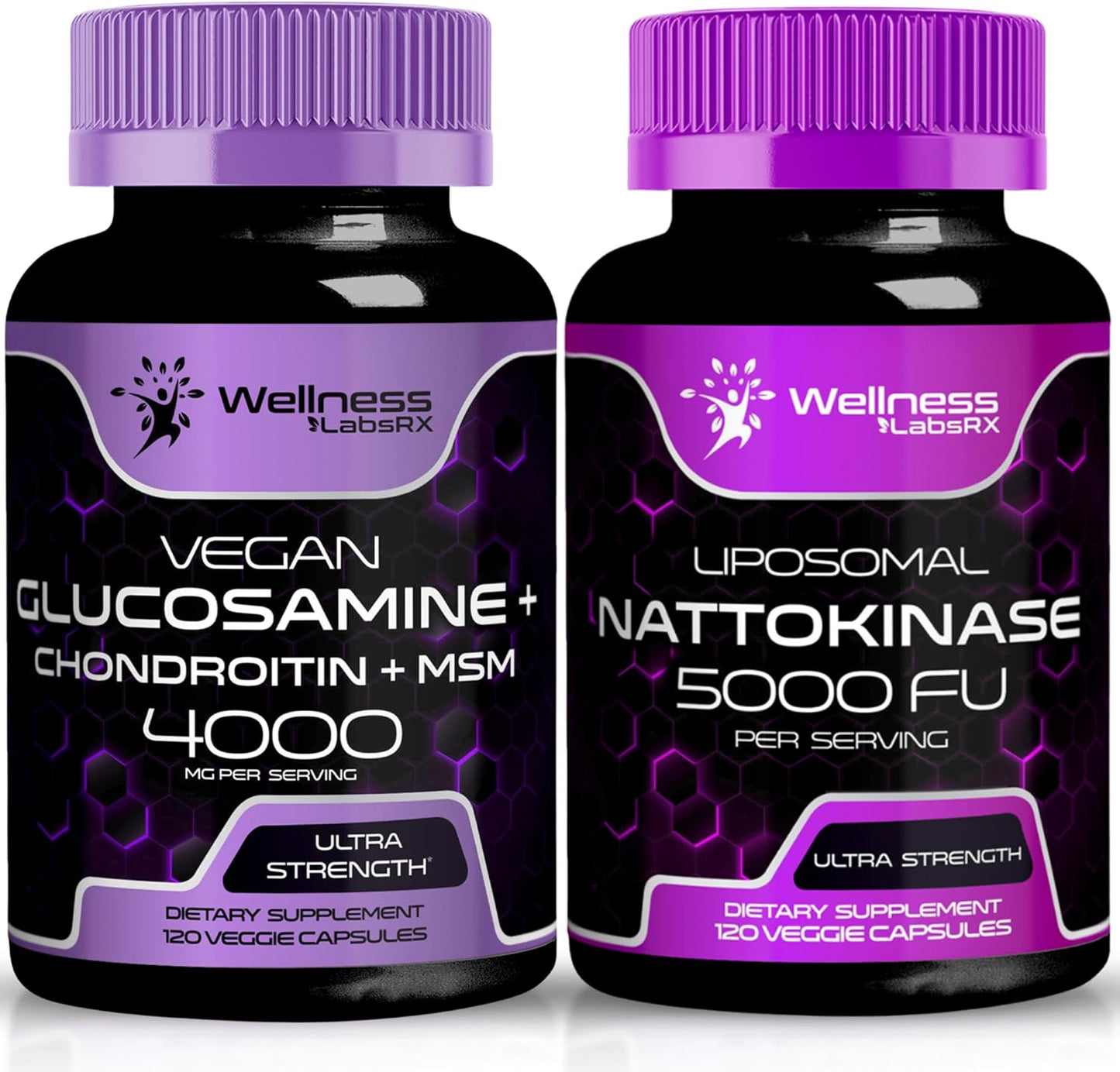 Glucosamine Chondroitin MSM Capsules with Nattokinase - Wellness LabsRX