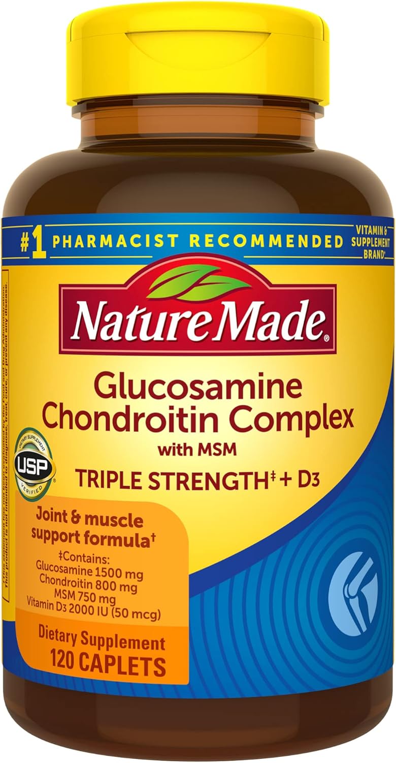 Glucosamine Chondroitin MSM Joint Support Dietary Supplement 120 Caplets