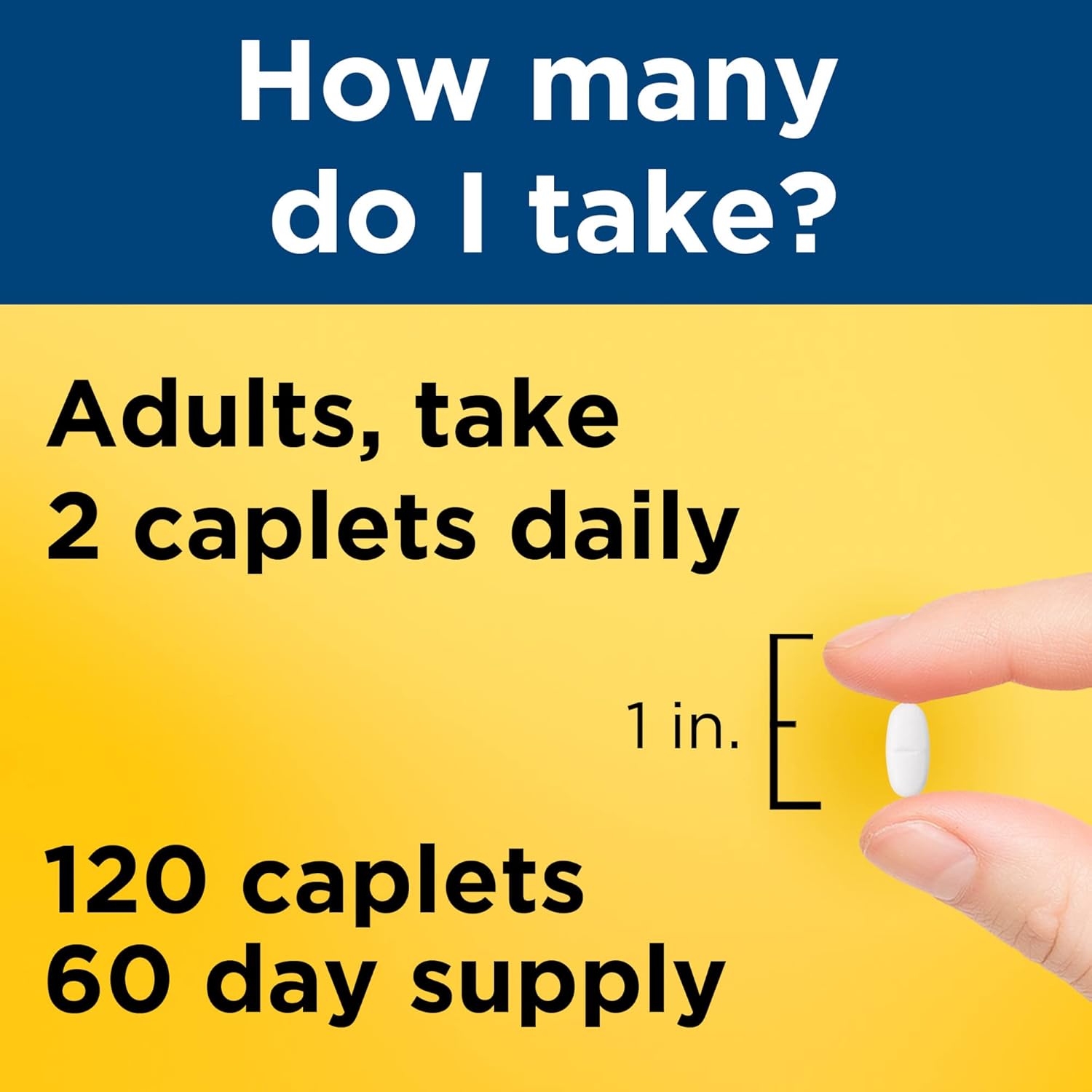 Glucosamine Chondroitin MSM Joint Support Dietary Supplement 120 Caplets