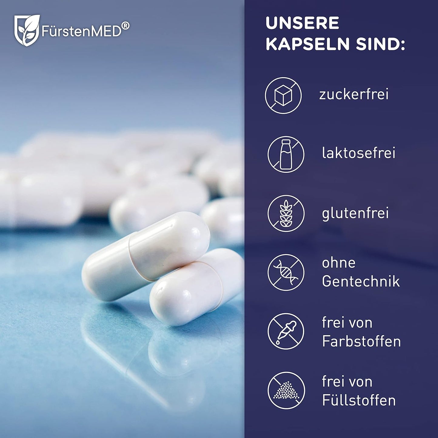 Glucosamine Chondroitin MSM Supplement for Joint Health - Nutritional Support for Bones and Cartilage with Vitamin C - 180 Capsules by FürstenMED®