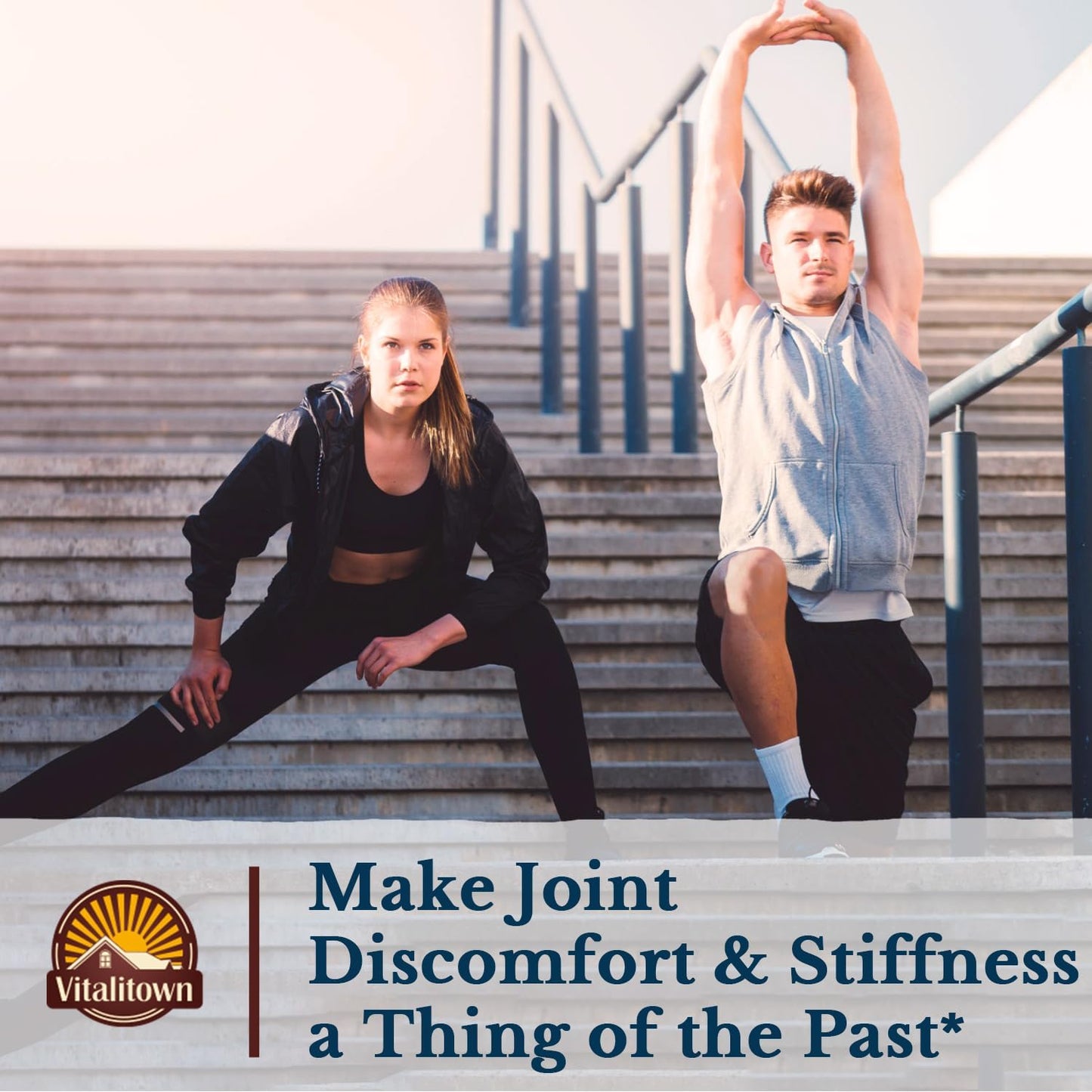 Glucosamine Chondroitin MSM Turmeric Collagen HA Boswellia Quercetin Bromelain 11-in-1 Joint Formula 90 Capsules