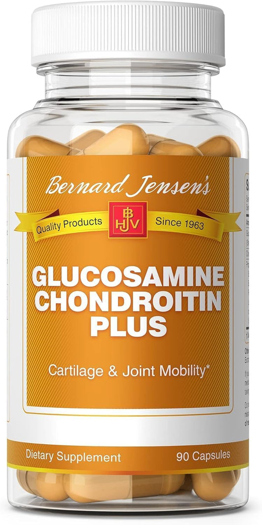 Glucosamine Chondroitin Plus Supplement with MSM and Turmeric - 90 Capsules for Joint Support and Mobility