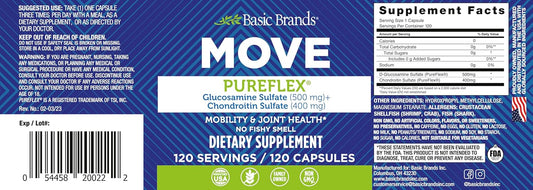 Glucosamine Chondroitin Supplement 120 Count by Basic Brands