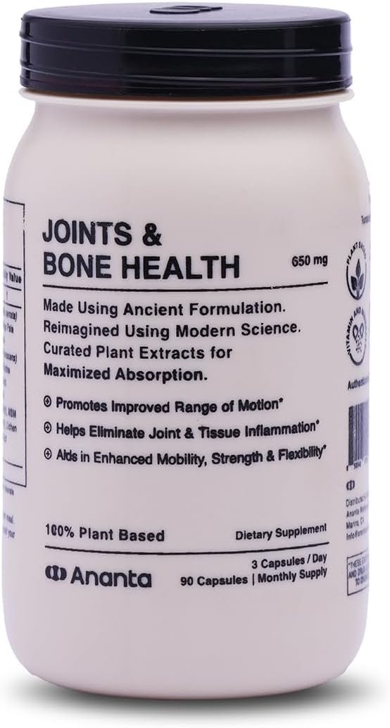 Glucosamine Sulfate MSM Supplement for Joint & Bone Health - Supports Mobility, Strength, Flexibility - Vegan Capsules for Men & Women (90 Count)