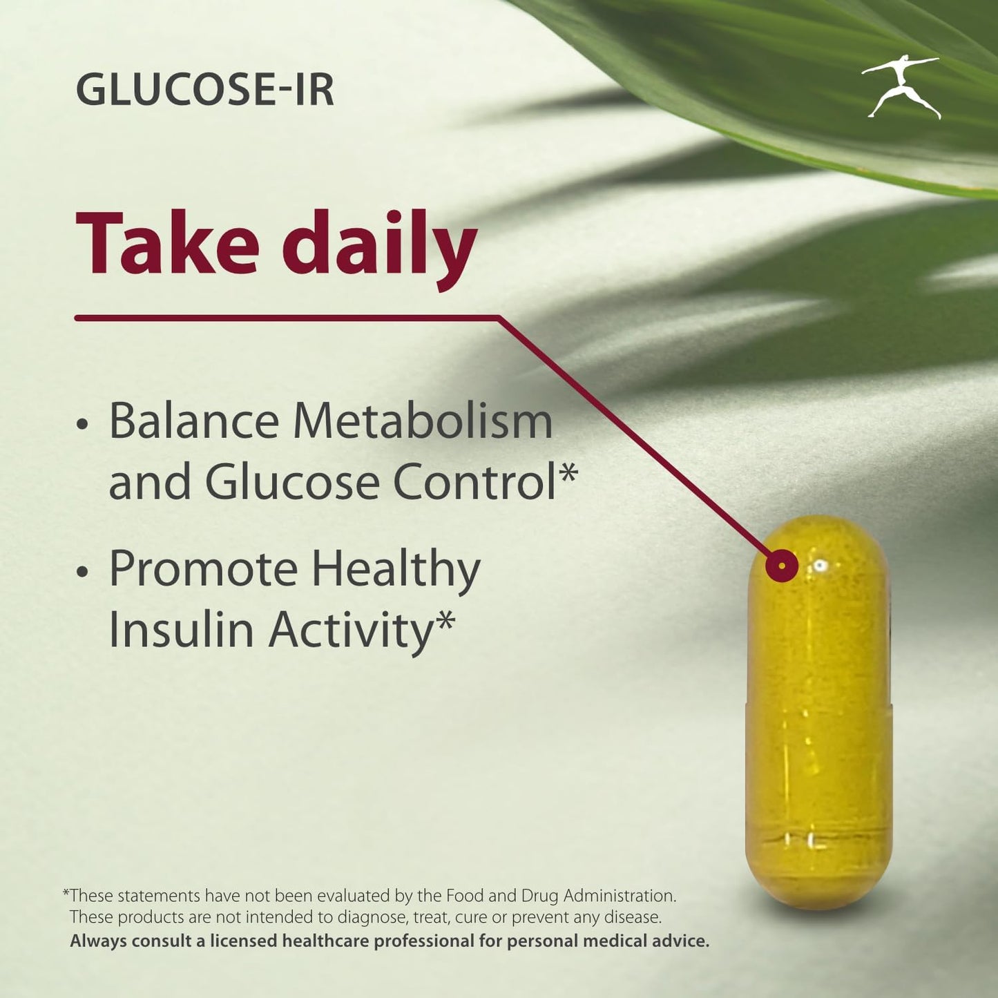 Glucose-IR Supplement with Cinnamon Extract, Chromium, Berberine, and Biotin - 120 Capsules