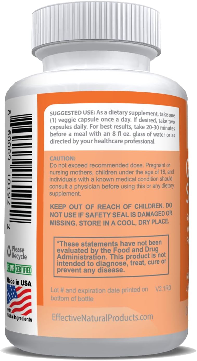 Glucose Support Supplement with Cinnamon, Gymnema Sylvestre, and Bitter Melon - 60ct Bottle