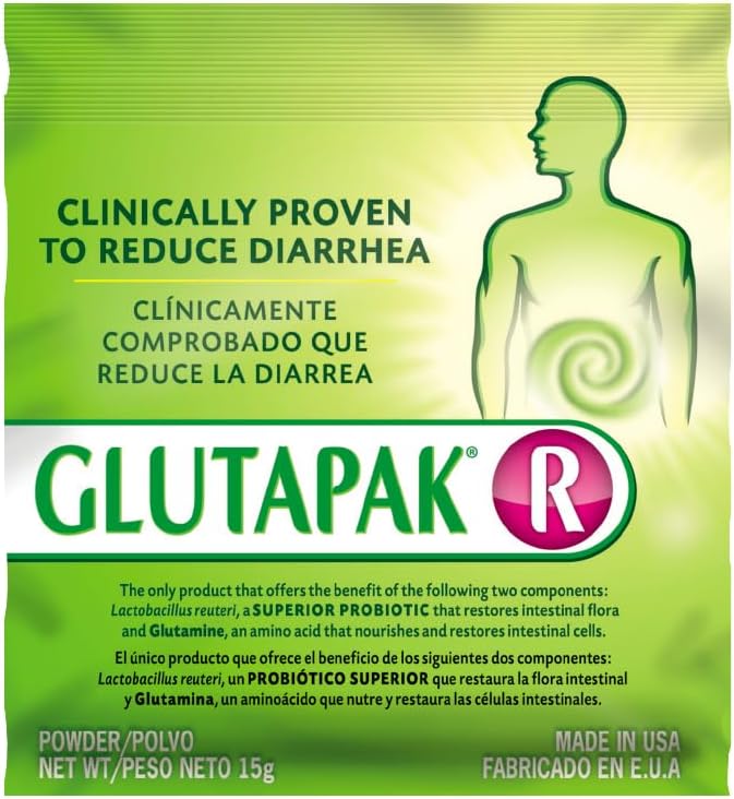 Glutapak R Probiotics: 15g per Packet with Glutamine and Lactobacillus Reuteri - 3 Packets