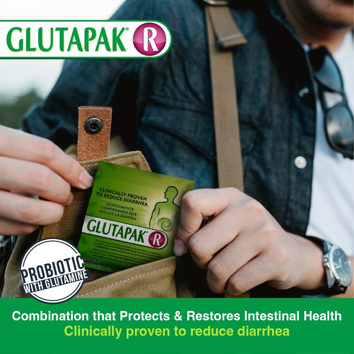 Glutapak R Probiotics: 15g per Packet with Glutamine and Lactobacillus Reuteri - 3 Packets