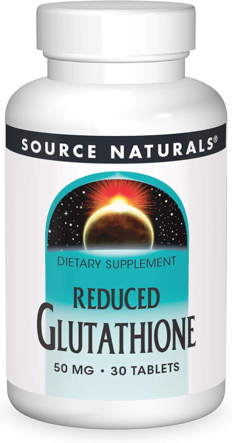 Glutathione Supplement for Liver Support by Source Naturals - 30 Tablets, 50mg