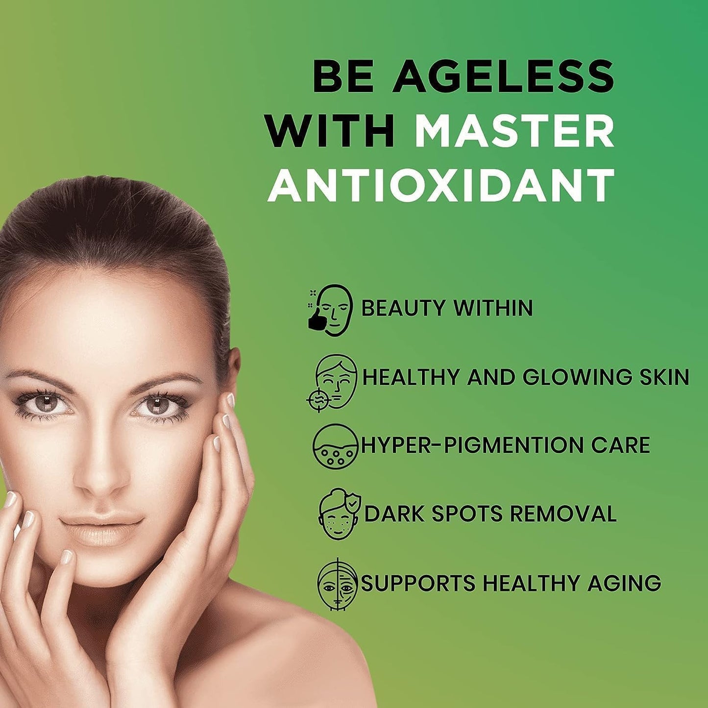 Glutathione with Vitamin C Effervescent Tablets for Even Skin Tone - Sugar-Free Orange Flavor, 15 Tablets