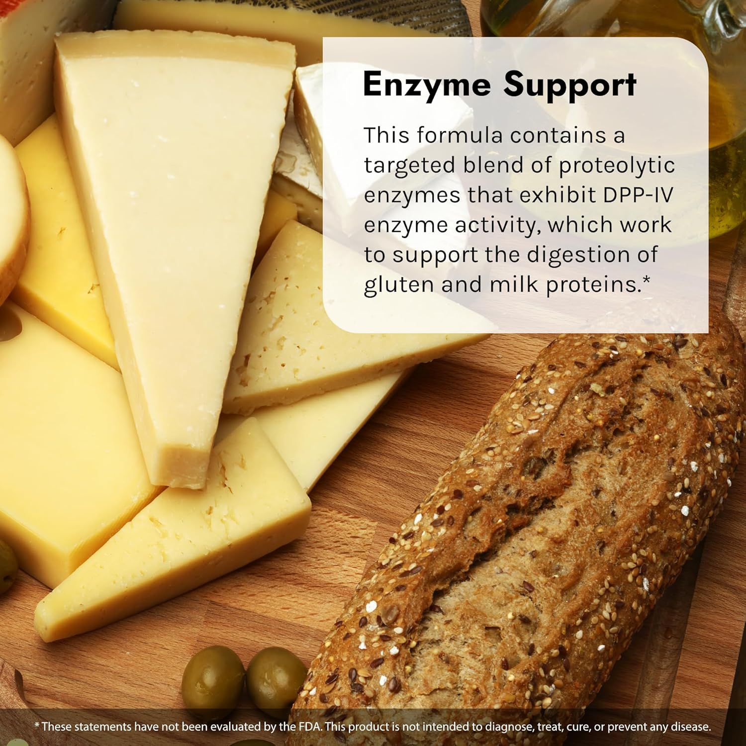 Gluten & Dairy Digestive Aid Capsules - Natural Solution for Breaking Down Wheat Protein & Milk Lactose - 50 Capsules