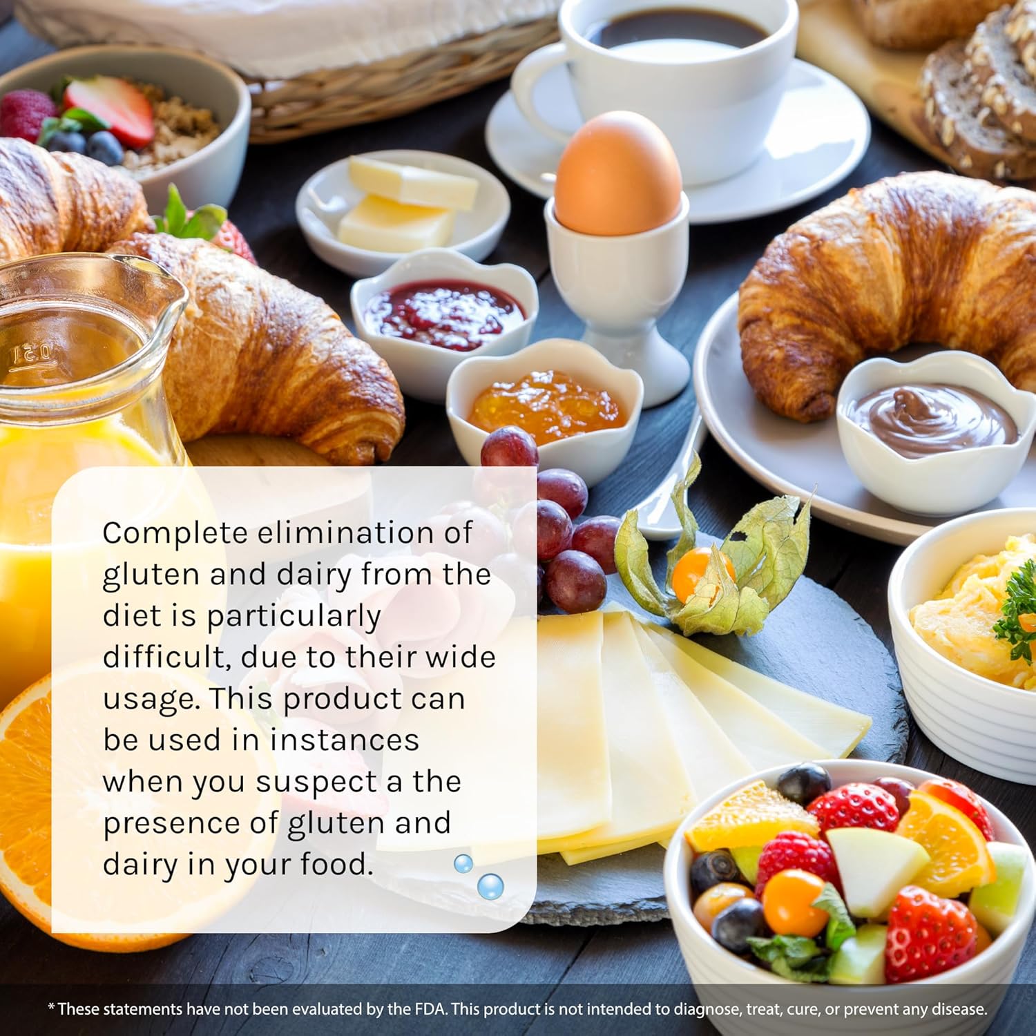 Gluten & Dairy Digestive Aid Capsules - Natural Solution for Breaking Down Wheat Protein & Milk Lactose - 50 Capsules