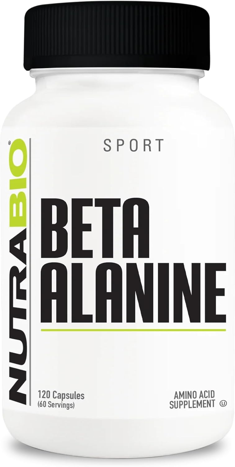 Gluten-Free Beta-Alanine Supplement 800mg - Pre-Workout Capsules to Reduce Lactic Acid and Muscle Fatigue