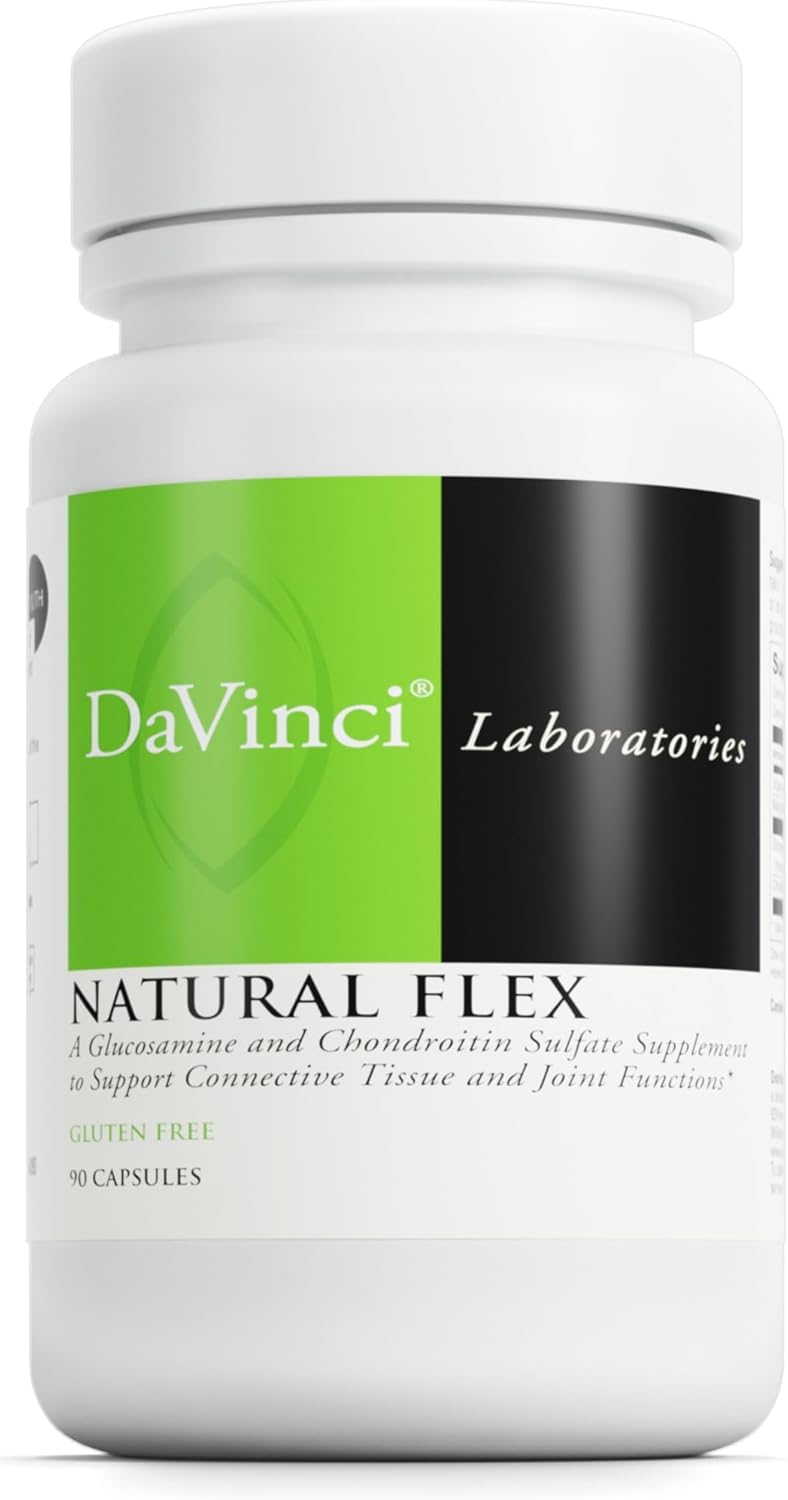 Gluten-Free DaVinci Labs Natural Flex Joint Support Supplement with Glucosamine & Chondroitin - 90 Capsules