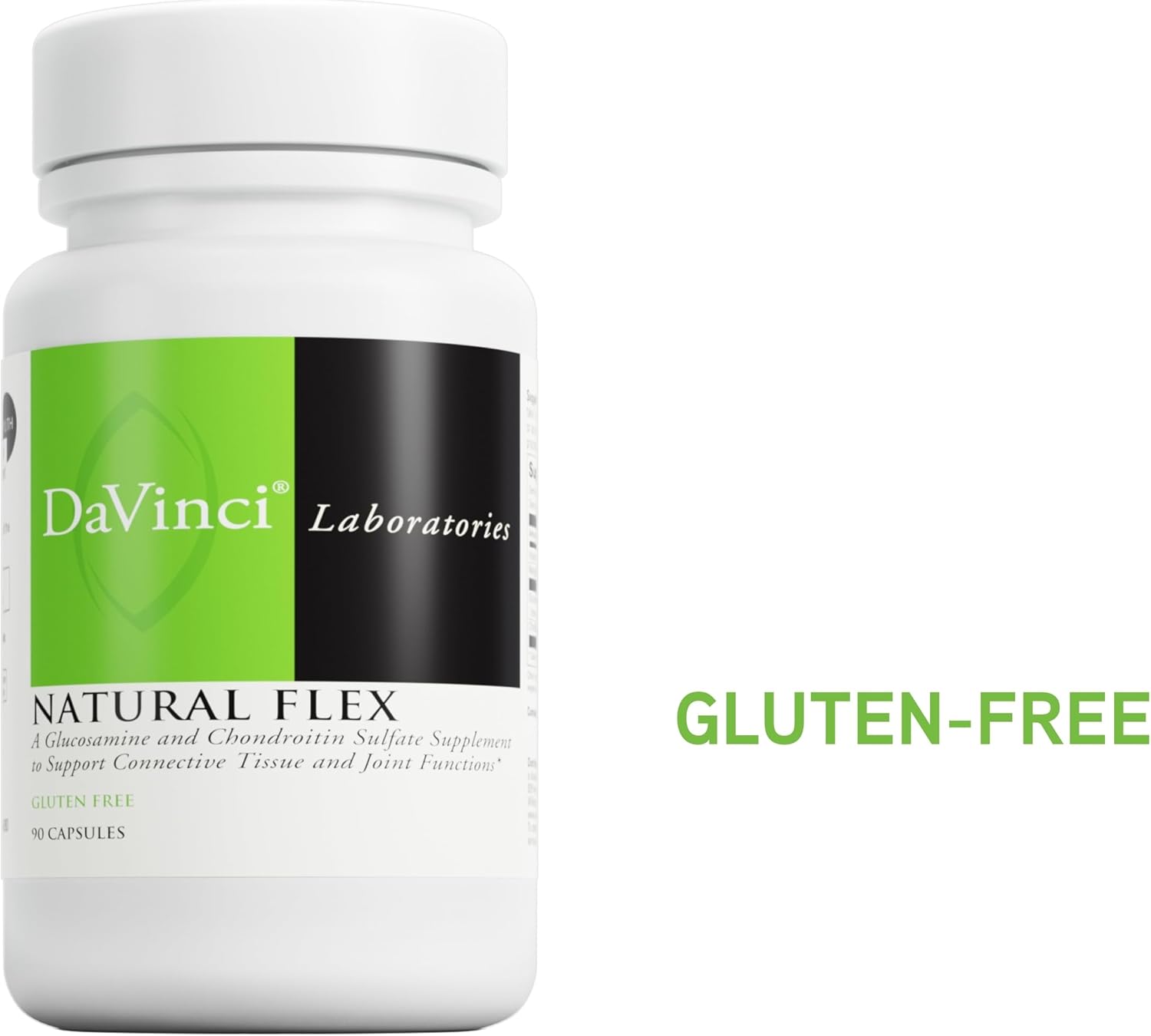 Gluten-Free DaVinci Labs Natural Flex Joint Support Supplement with Glucosamine & Chondroitin - 90 Capsules