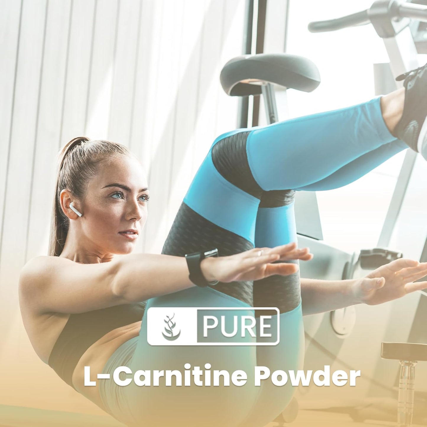 Gluten-Free L-Carnitine Powder (4 oz) - Pure Original Ingredients, Non-GMO Dietary Supplement