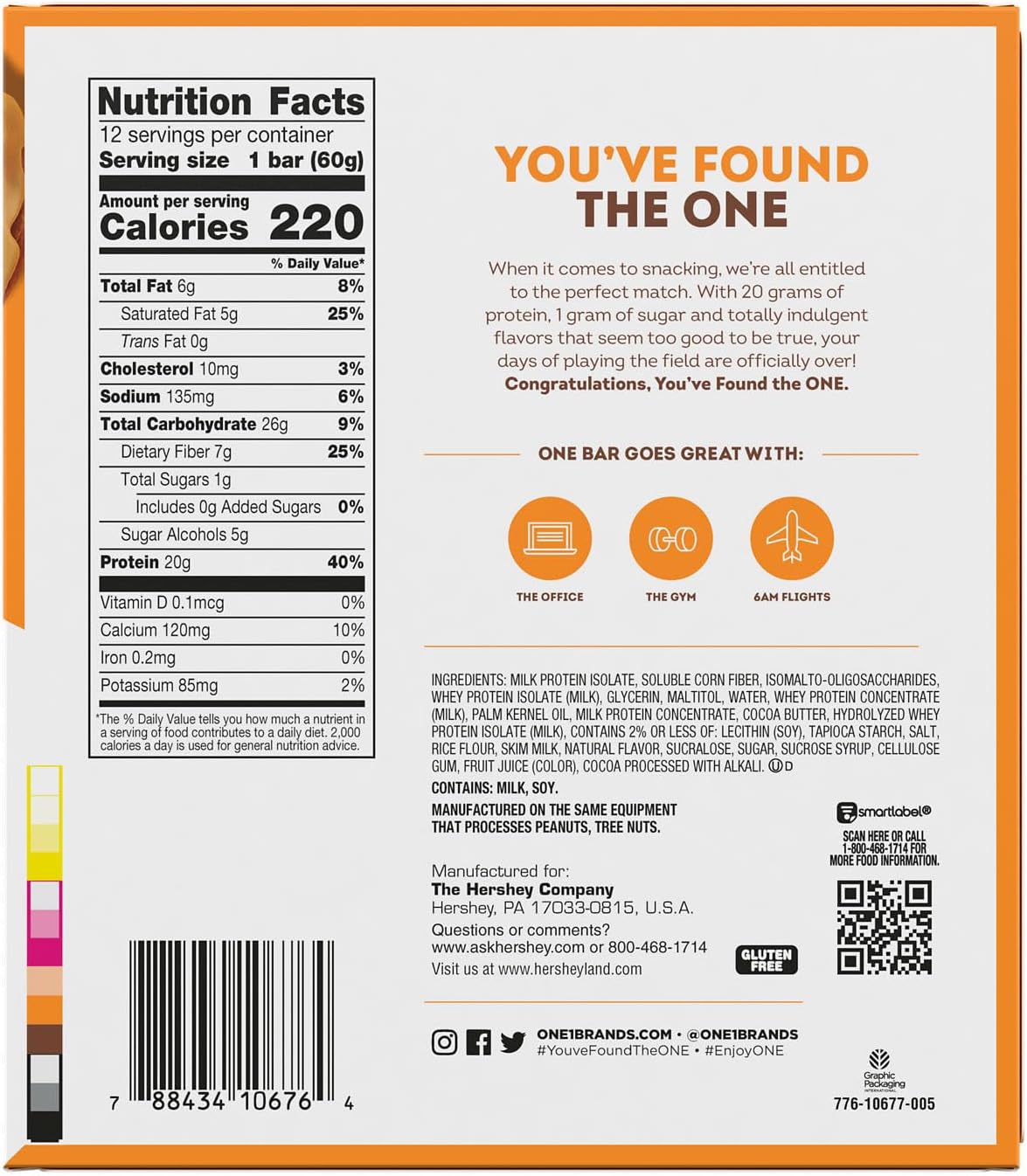 Gluten Free Maple Glazed Doughnut Protein Bars with 20g Protein - 12 Count