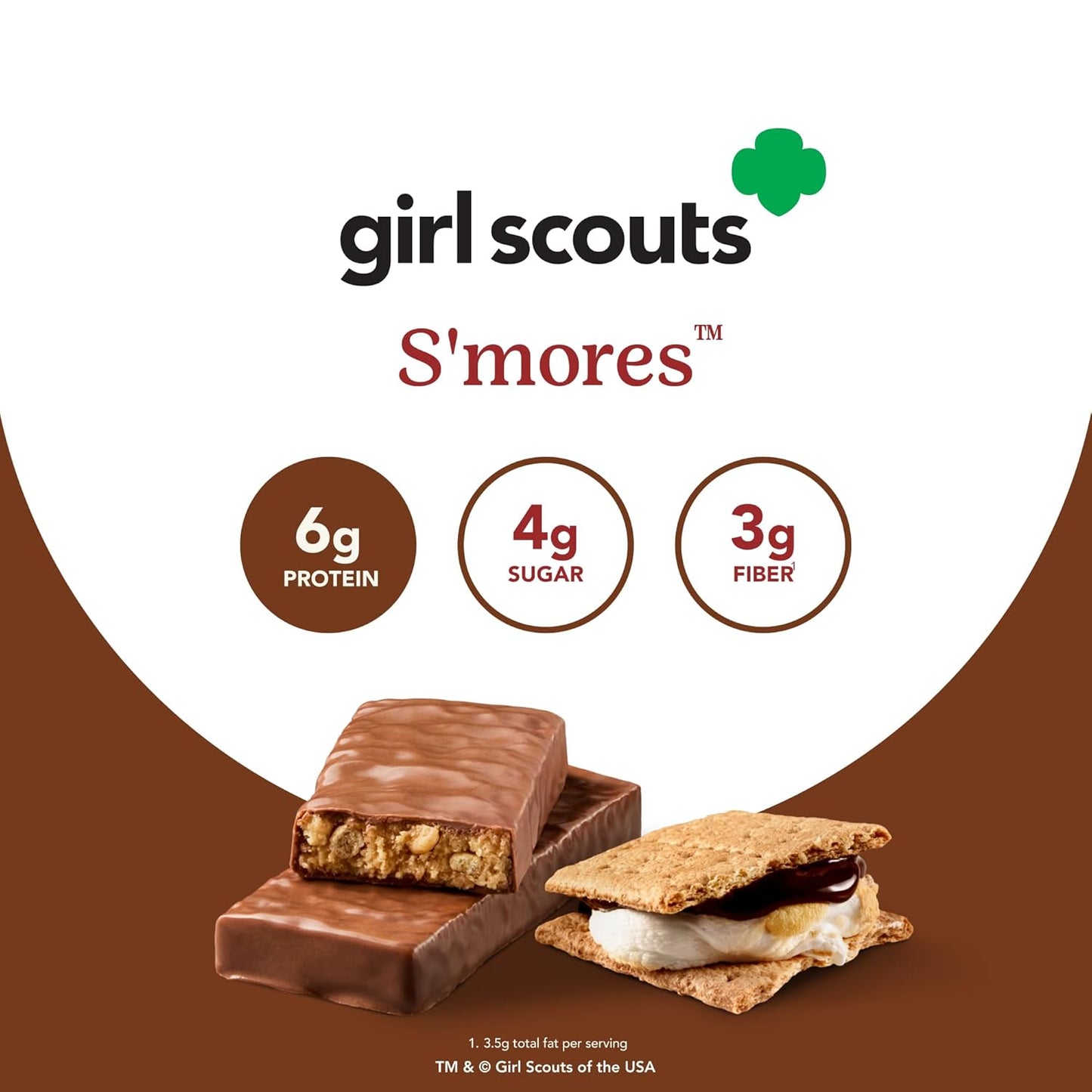 Gluten-Free think! Minis Protein Snack Bars in Girl Scouts S'mores Flavor - Pack of 15
