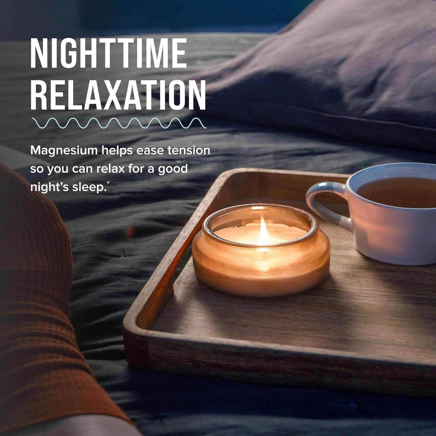 Gluten Free Vegan Anti-Stress Drink Mix Powder with Magnesium Citrate - Raspberry Lemon Flavor, 30 Packets, Natural Vitality Calm