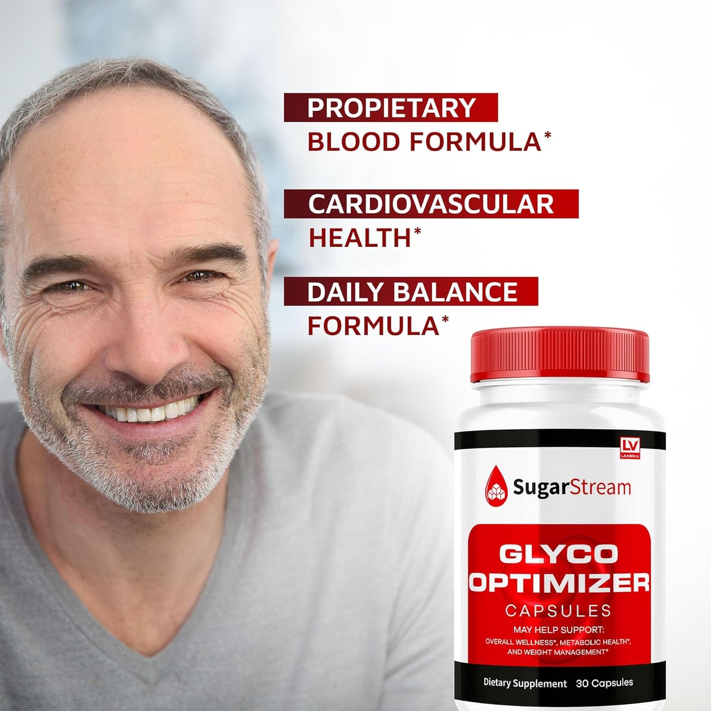 Glyco Optimizer Capsules for Blood Sugar Support - Advanced Formula with Vitamins - 30 Day Supply
