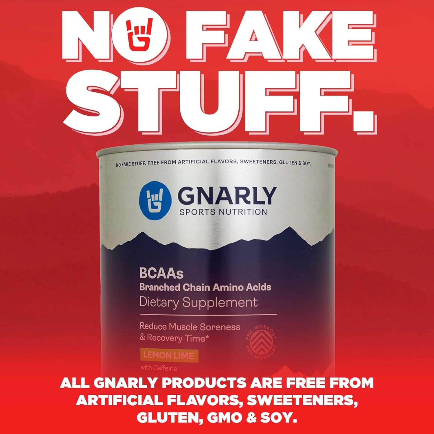 Gnarly Nutrition Preworkout Bundle: Strawberry Lemonade BCAAs & Lemon Lime Energy Boost - 25.4oz