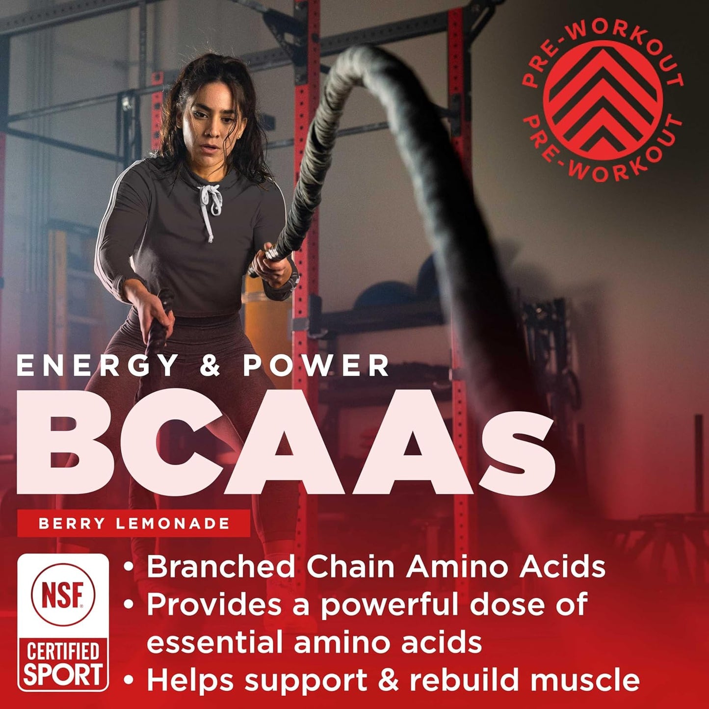 Gnarly Nutrition Preworkout Mango and BCAAs Berry Lemonade Bundle (25.4oz)