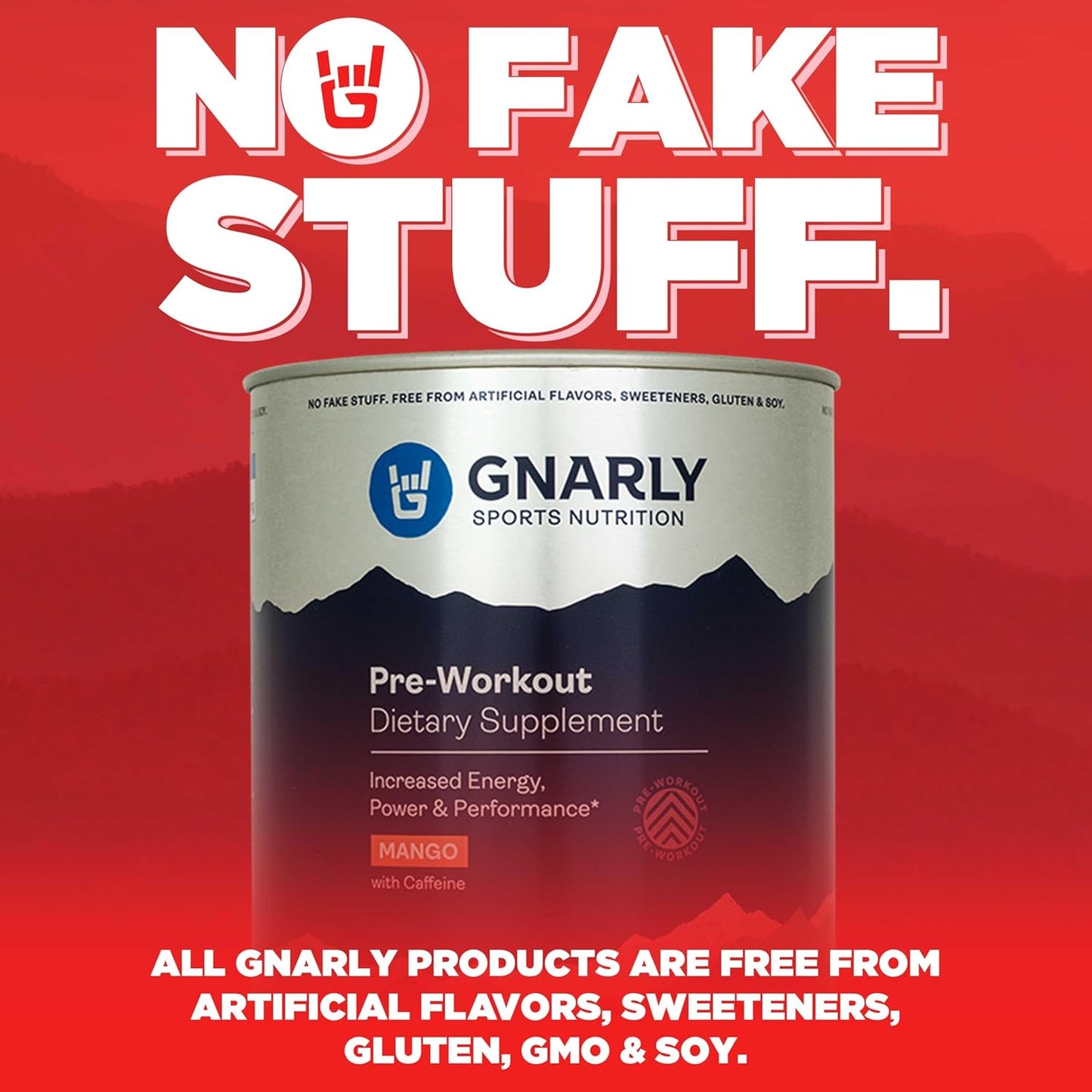 Gnarly Nutrition Preworkout Mango and BCAAs Fruit Punch Combo Pack (25.4oz)