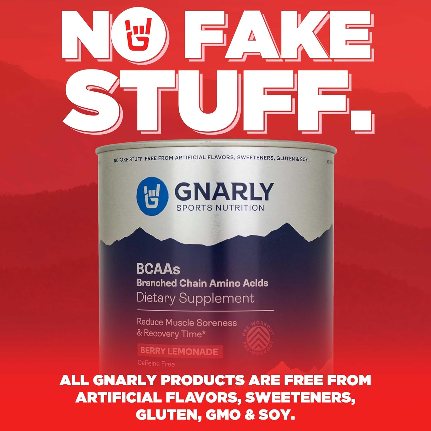 Gnarly Nutrition Strawberry Lemonade Preworkout & Berry Lemonade BCAAs Bundle