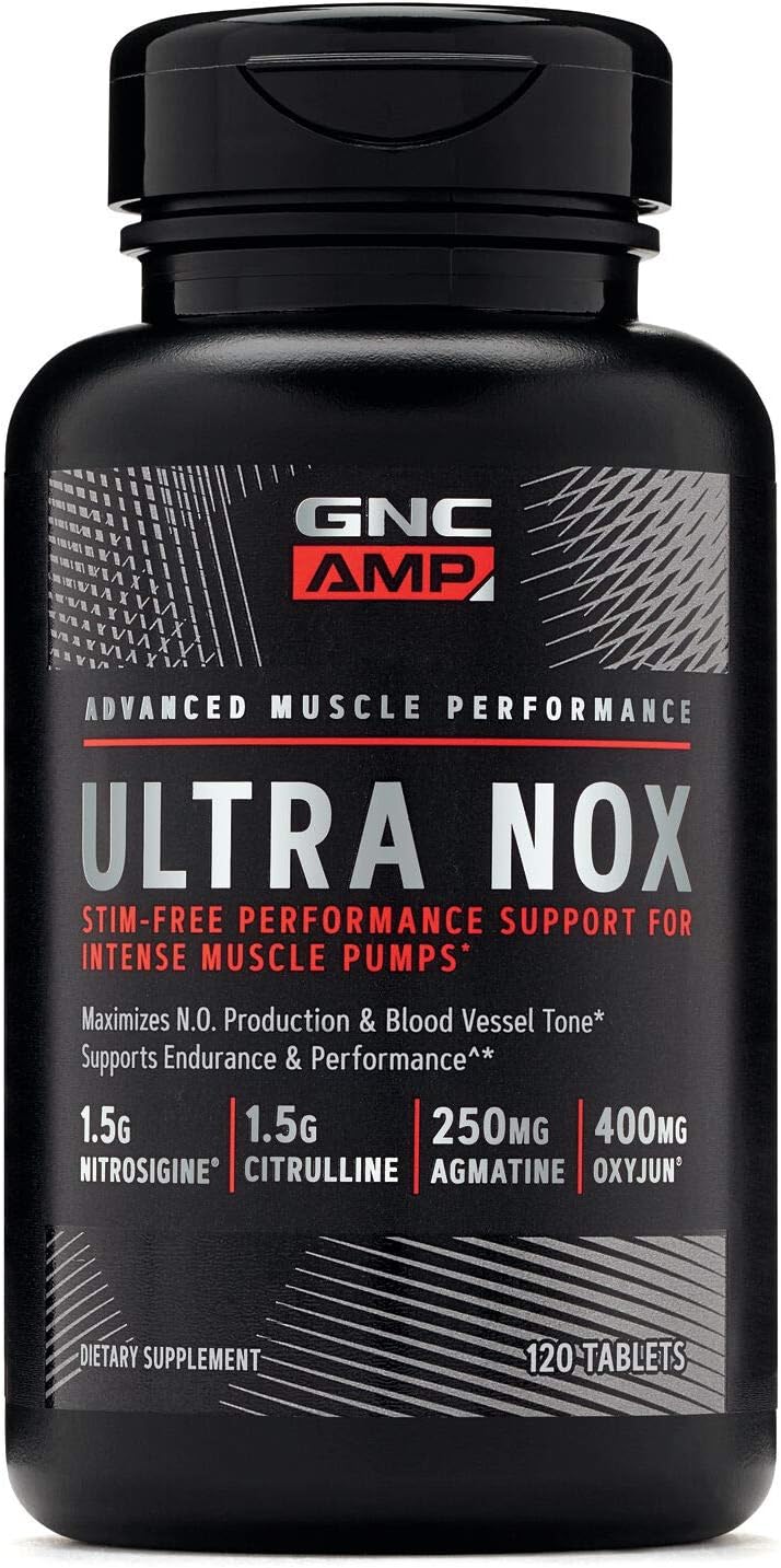 GNC AMP Ultra Nox - Advanced Nitric Oxide Booster for Enhanced Performance and Recovery